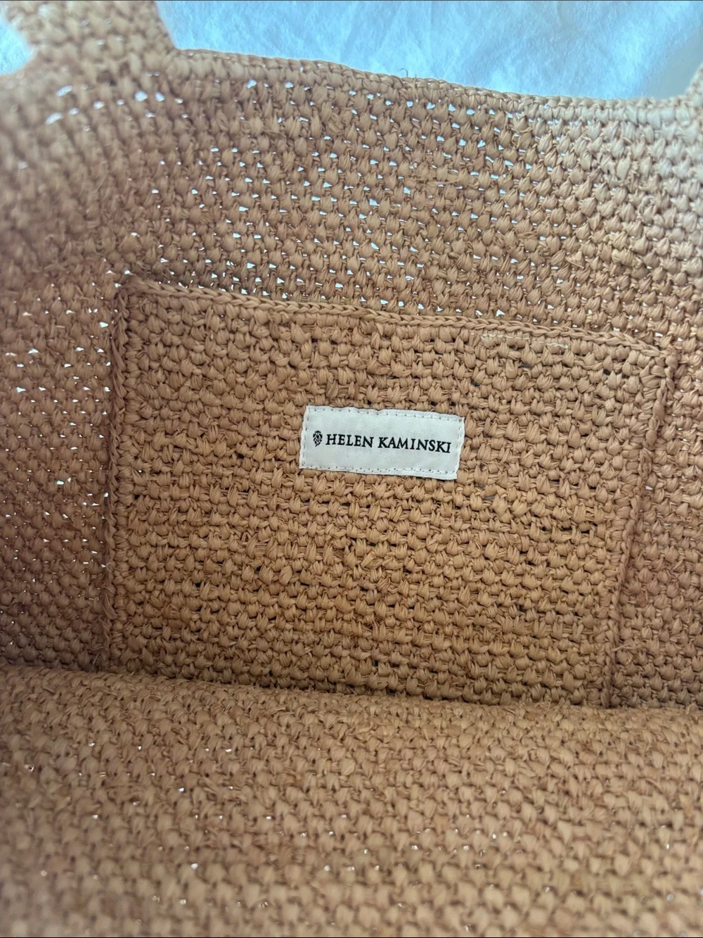 Helen Kaminski Raffia Woven Tote, Natural Tan - Picture 5 of 8